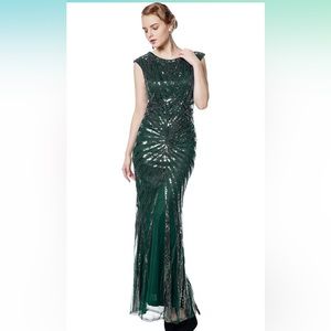 Great Gatsby- long Mermaid style dress